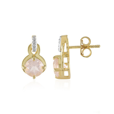 Orecchini in argento con Quarzo Rosa