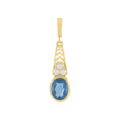Ciondolo in argento con Fluorite Cangiante