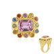 Anello in argento con Kunzite (Adela Silber)
