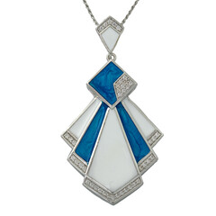 Collana in argento con Zircone (Memories by Vincent)