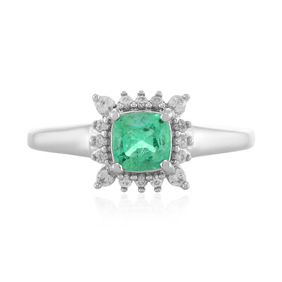 Anello in argento con Smeraldo Etiope (MONOSONO COLLECTION)