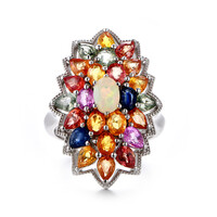 Anello in argento con Opale di Welo