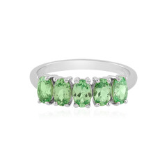 Anello in argento con Tsavorite