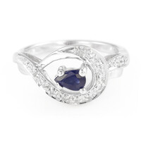 Anello in argento con Zaffiro di Laos