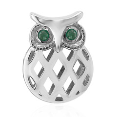 Charm in argento con Smeraldo Zambia