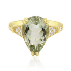 Anello in argento con Ametista Verde