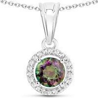 Collana in argento con Quarzo Mistico