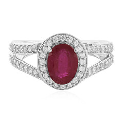 Anello in argento con Rubino del Madagascar
