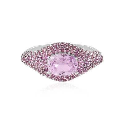 Anello in argento con Kunzite