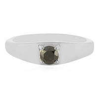 Anello in argento con Diamante Nero