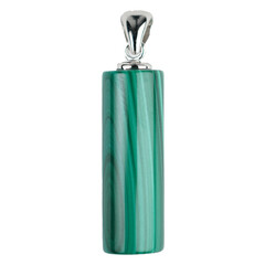 Ciondolo in argento con Malachite