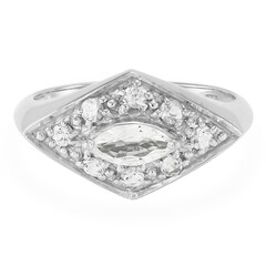 Anello in argento con Zaffiro Bianco
