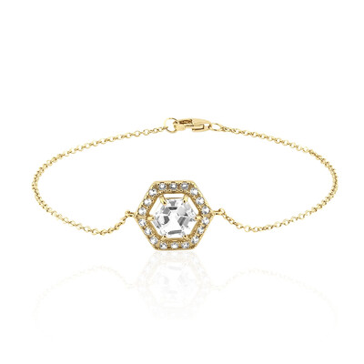 Bracciale in argento con Topazio Bianco