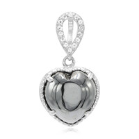 Ciondolo in argento con Ematite Nera