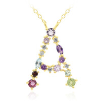 Collana in argento con Topazio Blu Svizzero