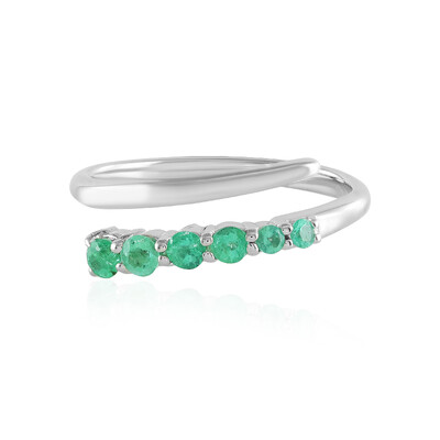 Anello in argento con Smeraldo Russo