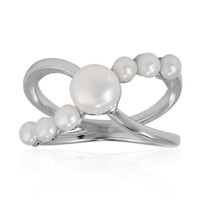 Anello in argento con Perla di Acqua Dolce (TPC)