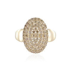 Anello in oro con Diamante Cioccolato I2