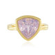 Anello in argento con Quarzo Lavanda