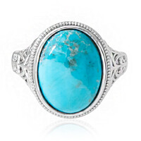 Anello in argento con Turchese Kingman Mohave Blu