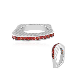 Anello in argento con Rubino Tanzania (de Melo)