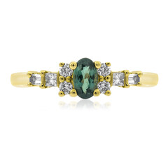 Anello in oro con Alessandrite Brasiliana AAA (CIRARI)