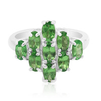 Anello in argento con Tsavorite