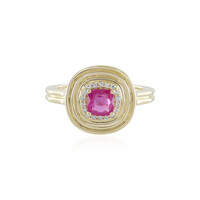 Anello in oro con Zaffiro Rosa del Madagascar (de Melo)