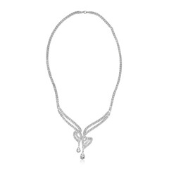 Collana in argento con Topazio Bianco