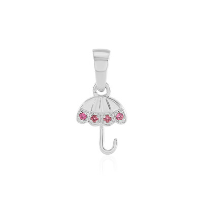 Ciondolo in argento con Rubellite