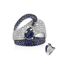 Anello in oro con Zaffiro Blu (Estée Collection)