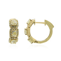 Orecchini in oro con Diamante Giallo SI2 (CIRARI)