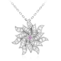 Collana in argento con Zaffiro Ceylon Porpora (non riscaldato)