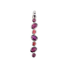 Ciondolo in argento con Rodolite