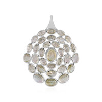 Ciondolo in argento con Labradorite Verde Maniry (KM by Juwelo)