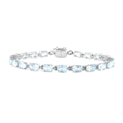 Bracciale in argento con Topazio Blu Cielo