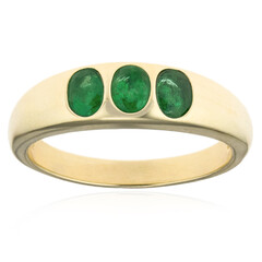 Anello in oro con Smeraldo Brasiliano (CUSTODANA)