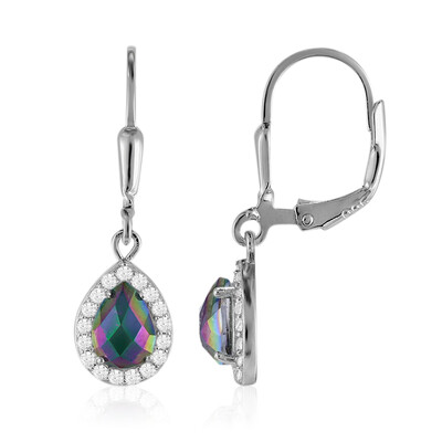 Orecchini in argento con Quarzo Mistico