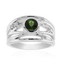 Anello in argento con Tormalina Verde Brasiliana (Pallanova)