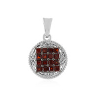 Ciondolo in argento con Granato Rosso