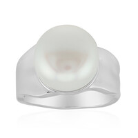 Anello in argento con Perla d'Acqua Dolce Bianca