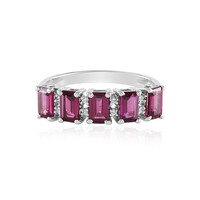 Anello in argento con Rodolite