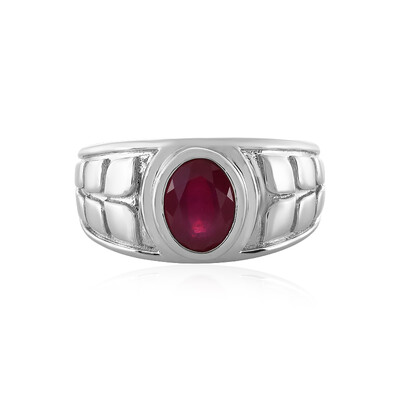 Anello in argento con Rubino del Madagascar