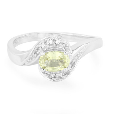 Anello in argento con Crisoberillo Brasiliano