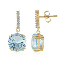 Orecchini in argento con Topazio Blu Cielo