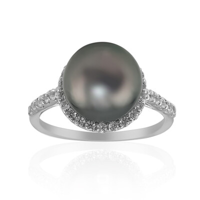Anello in argento con Perla Tahitiana (TPC)