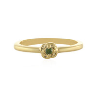 Anello in argento con Diamante Verde I3