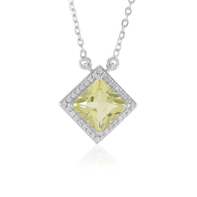 Collana in argento con Quarzo Limone
