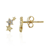 Orecchini in argento con Diamante I3 (I)