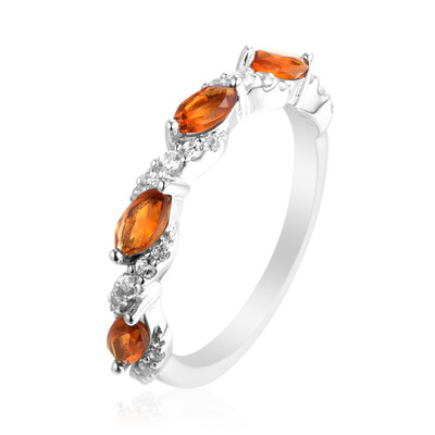 Anello in argento con Citrino Madeira